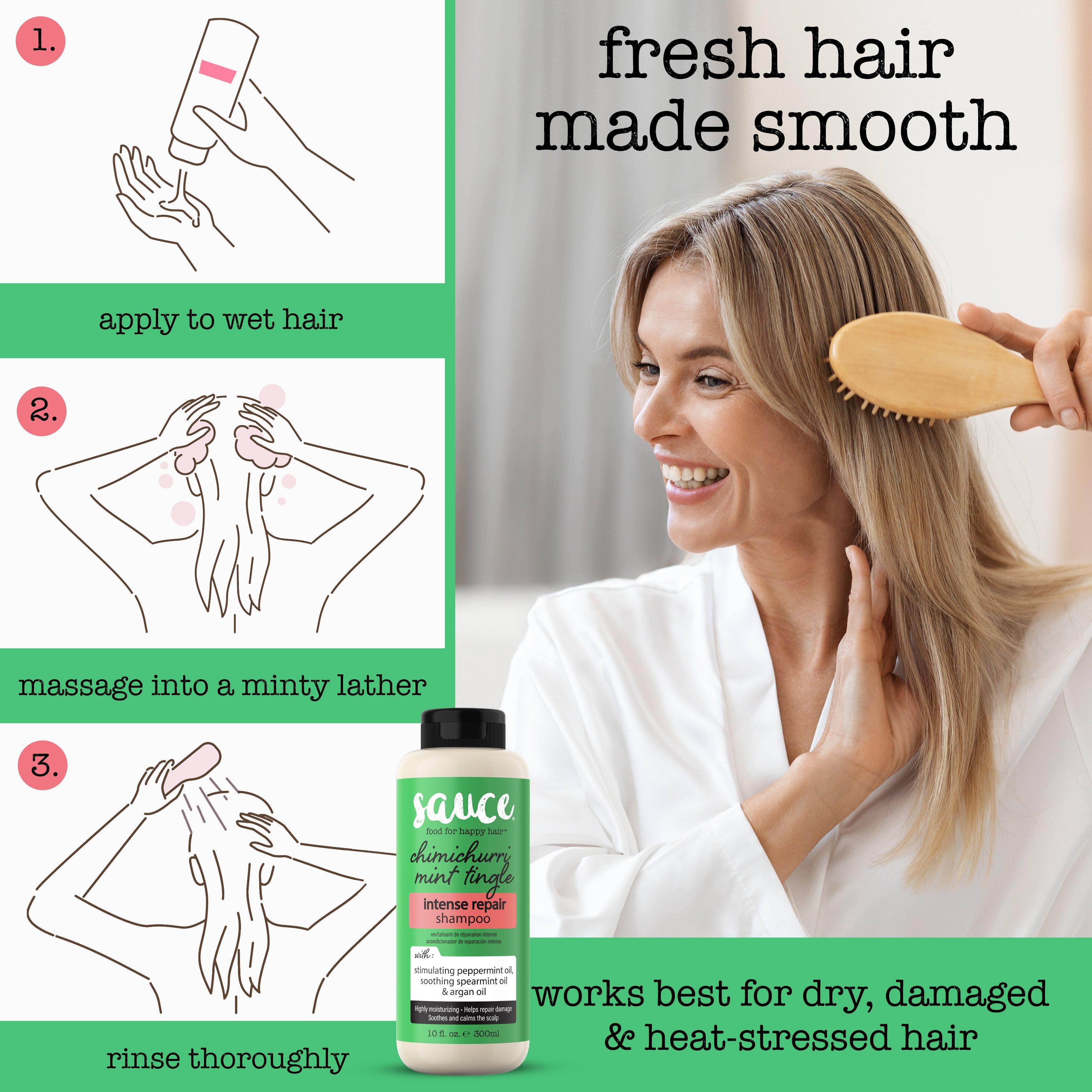 Шампунь для интенсивного восстановления Sauce Beauty Chimichurri Mint Tingle — фото 6
