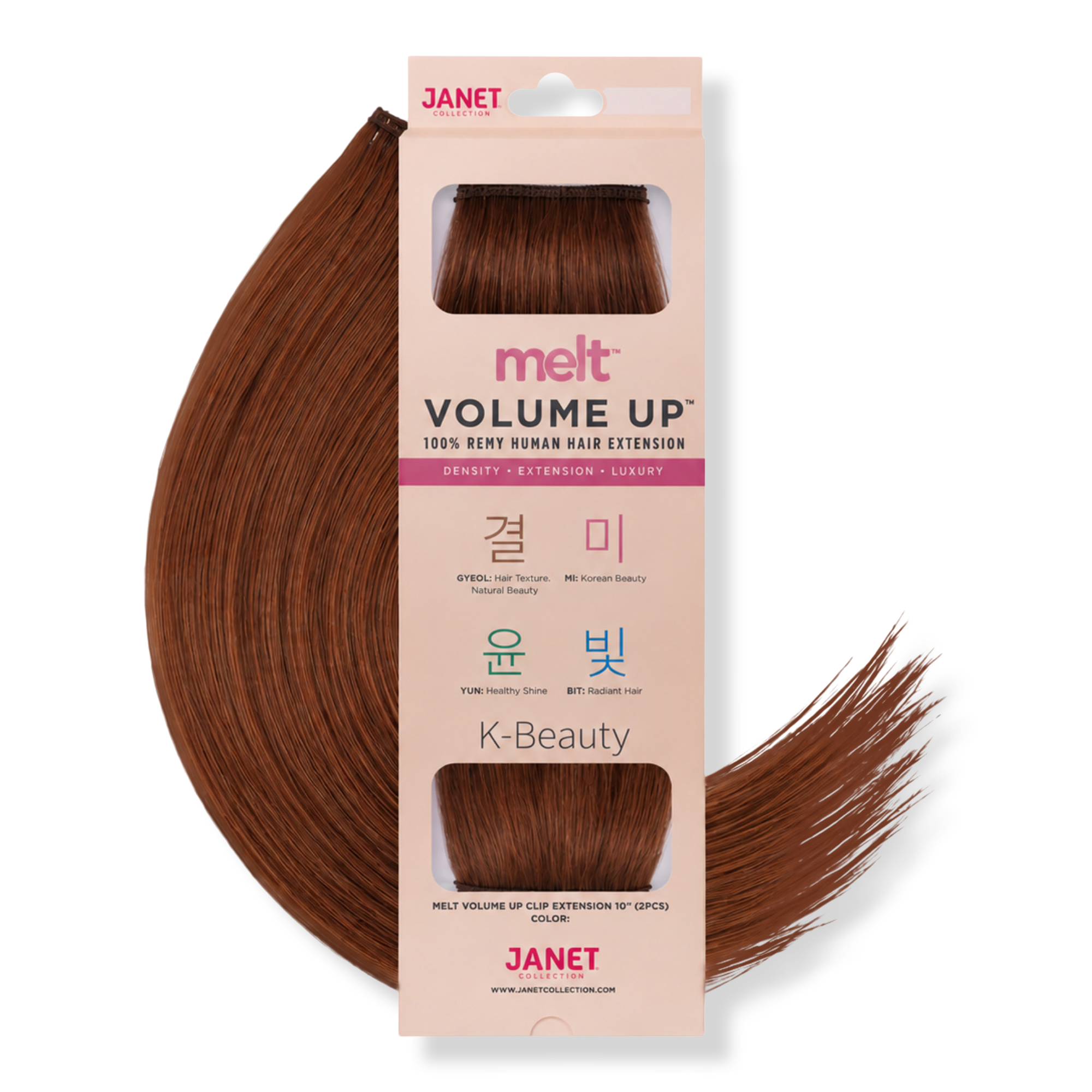 Janet Collection Melt Volume Up Clip Extension 10" (2PCS) #1