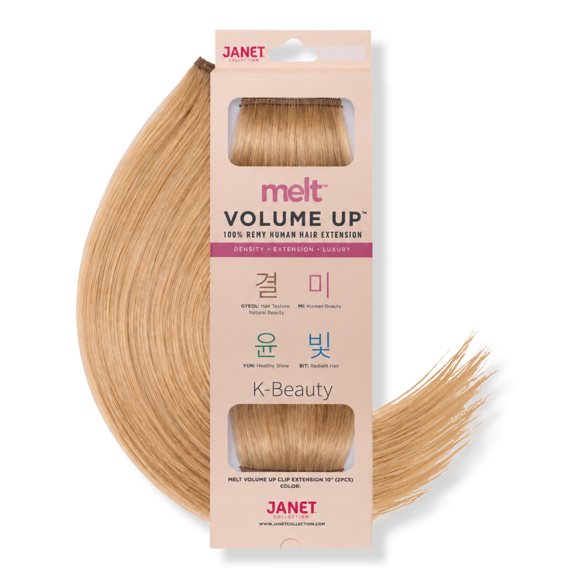Janet Collection Melt Volume Up Clip Extension 10" (2PCS) #1