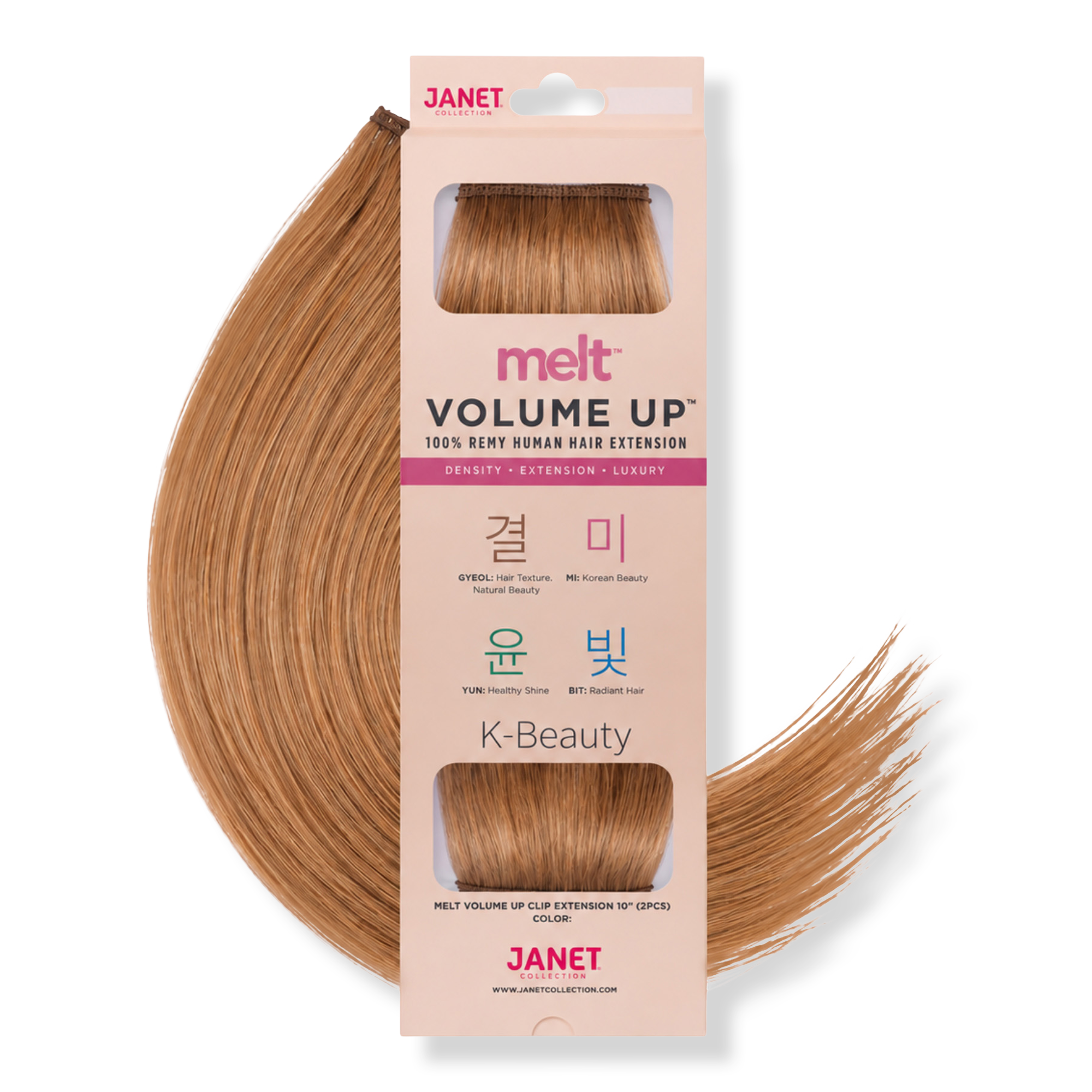 Janet Collection Melt Volume Up Clip Extension 10" (2PCS) #1
