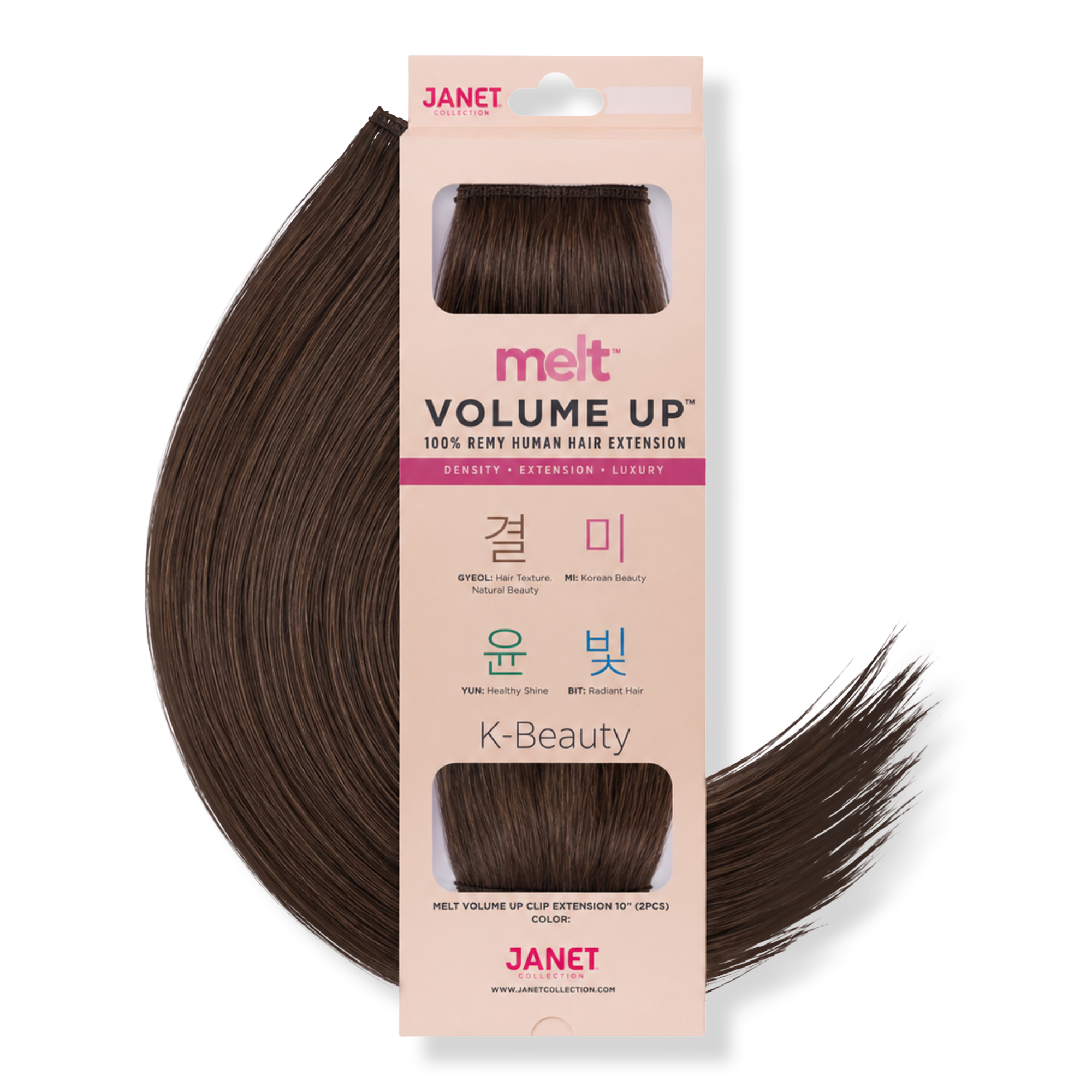 Janet Collection Melt Volume Up Clip Extension 10" (2PCS) #1