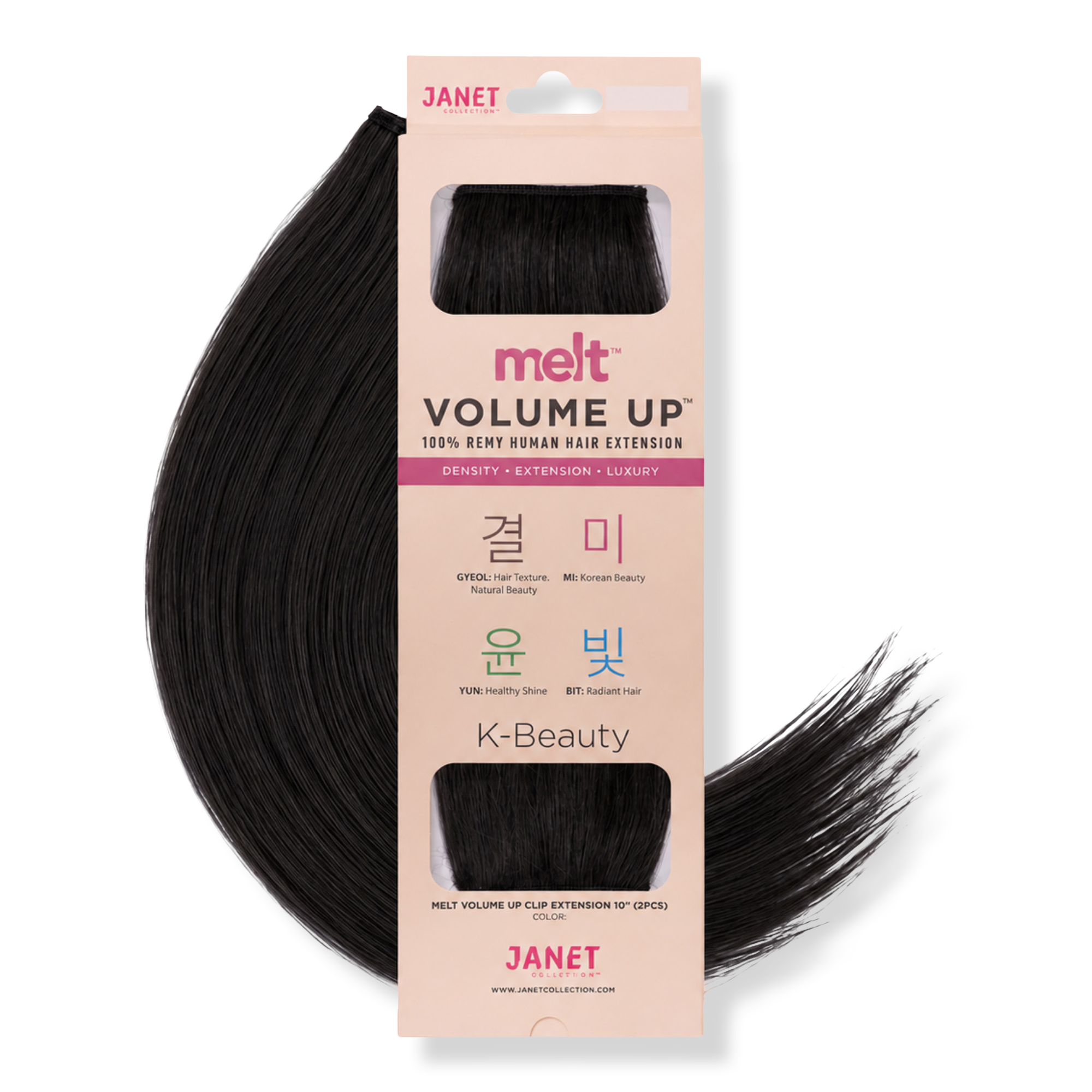 Janet Collection Melt Volume Up Clip Extension 10" (2PCS) #1