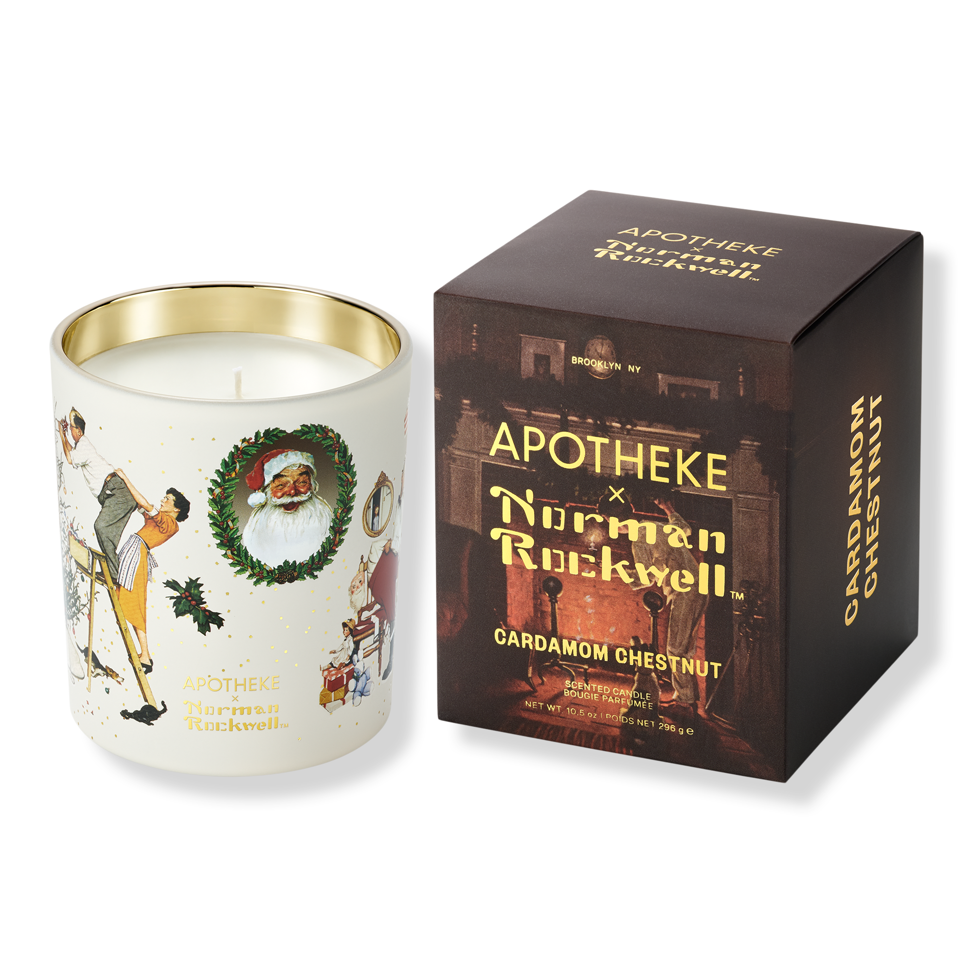APOTHEKE Cardamom Chestnut Norman Rockwell Scented Candle #1