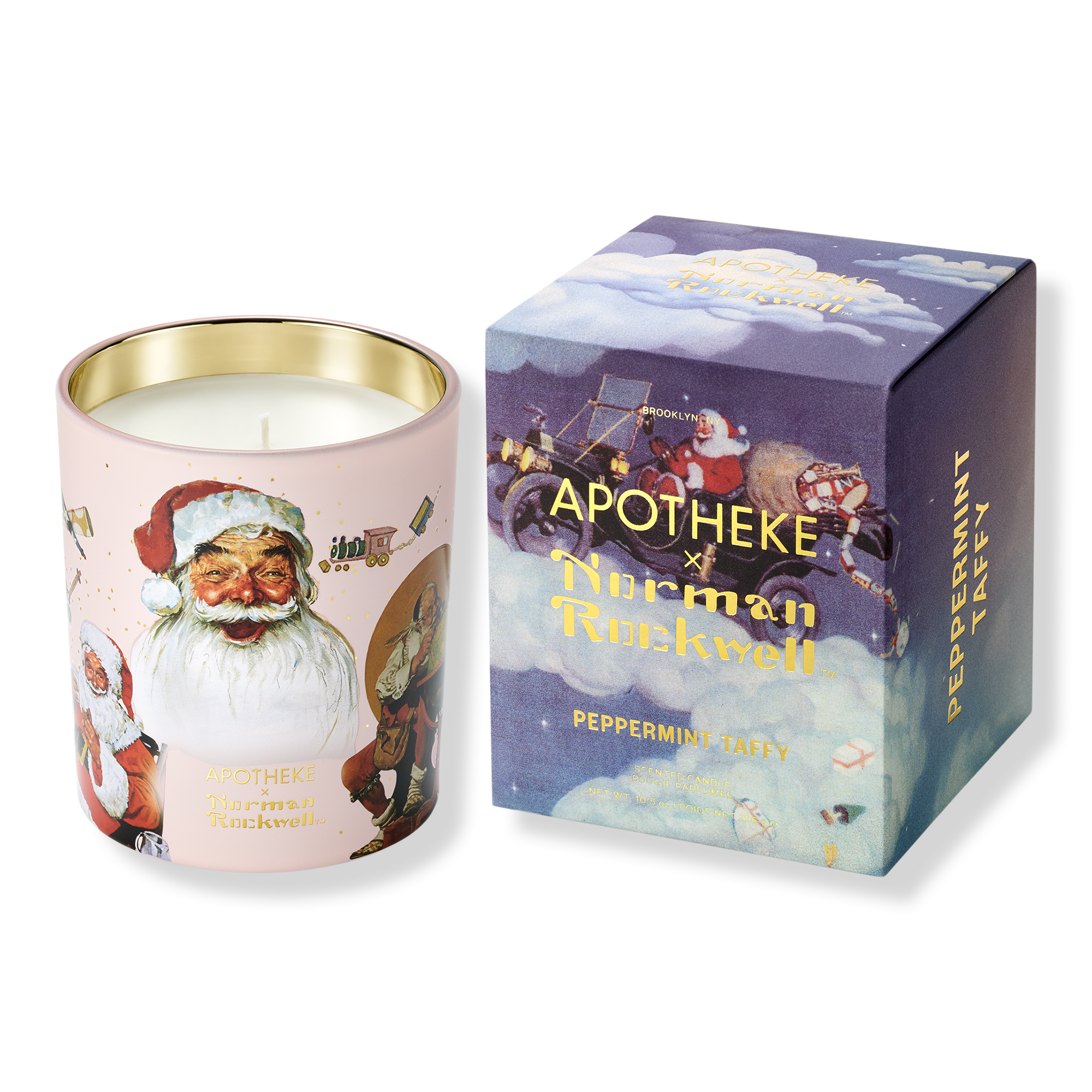 APOTHEKE Peppermint Taffy Norman Rockwell Scented Candle #1