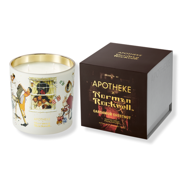 APOTHEKE Cardamom Chestnut Norman Rockwell Scented Candle #1