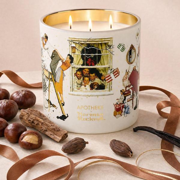 APOTHEKE Cardamom Chestnut Norman Rockwell Scented Candle #2