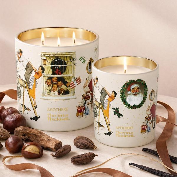 APOTHEKE Cardamom Chestnut Norman Rockwell Scented Candle #4