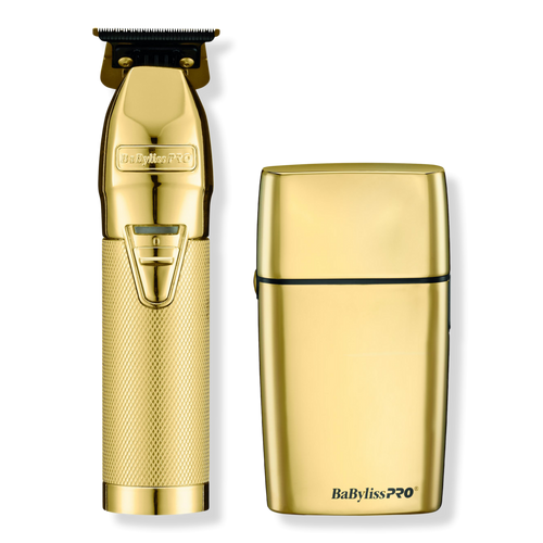 BaBylissPRO ゴールド バリカン・シェーバーセット 本体 BaBylissPRO Barberology - GOLDFX+All-Metal Trimmer & Shaver
