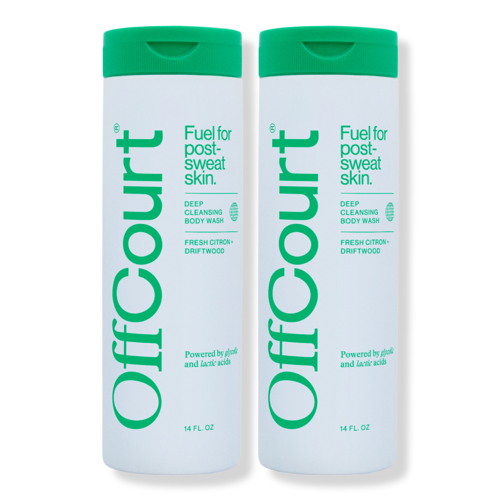 OffCourt Fresh Citron + Driftwood Body Wash Duo Pack #1