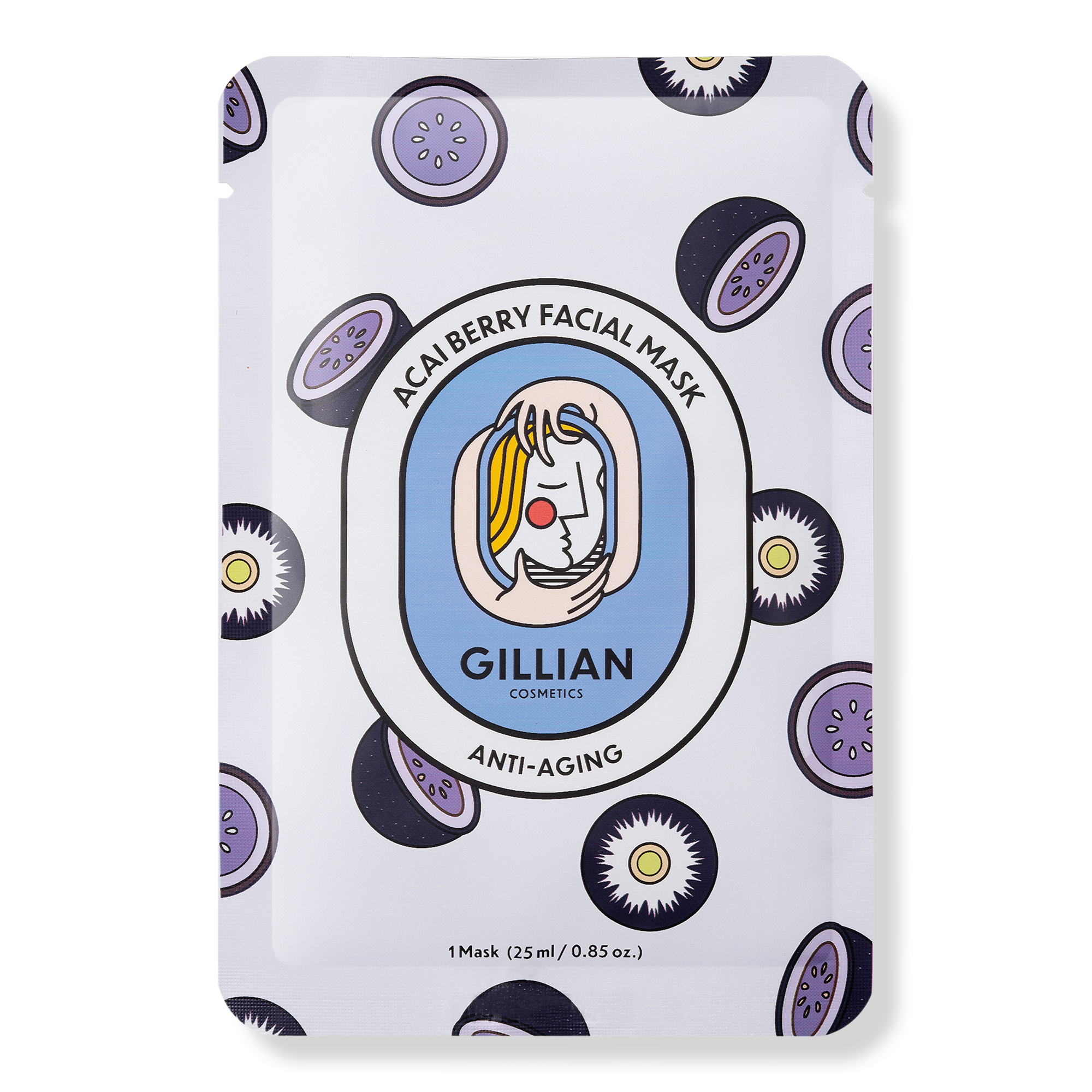 Gillian Cosmetics Acai Berry Anti-aging Sheet Mask