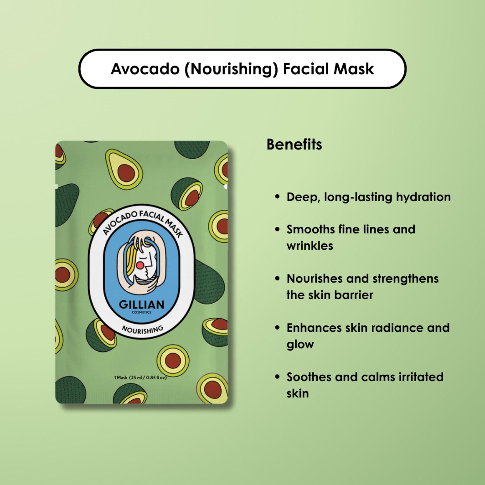 Gillian Cosmetics Avocado Nourishing Sheet Mask — фото 2