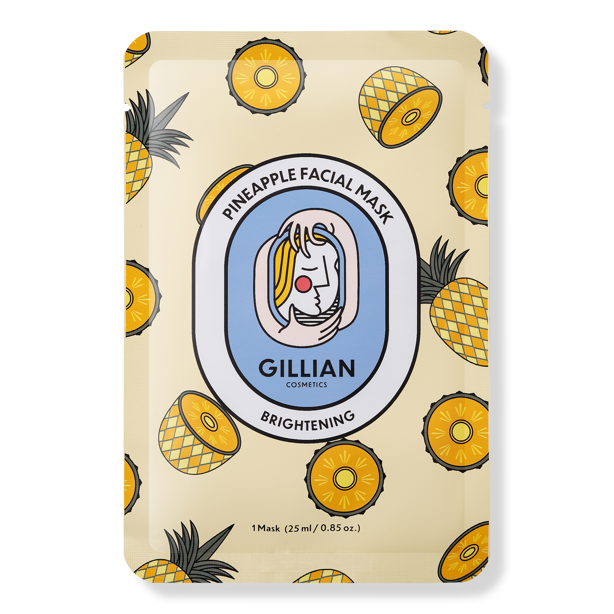 Gillian Cosmetics - Pineapple Brightening Sheet Mask | Ulta Beauty