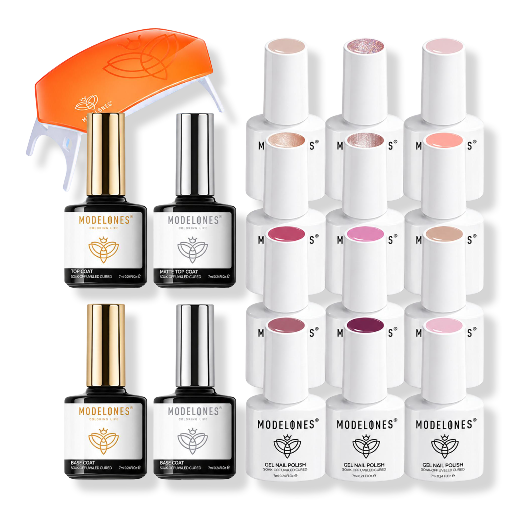 Modelones Rosyveil 17-Piece Gel Nail Polish Collection #1