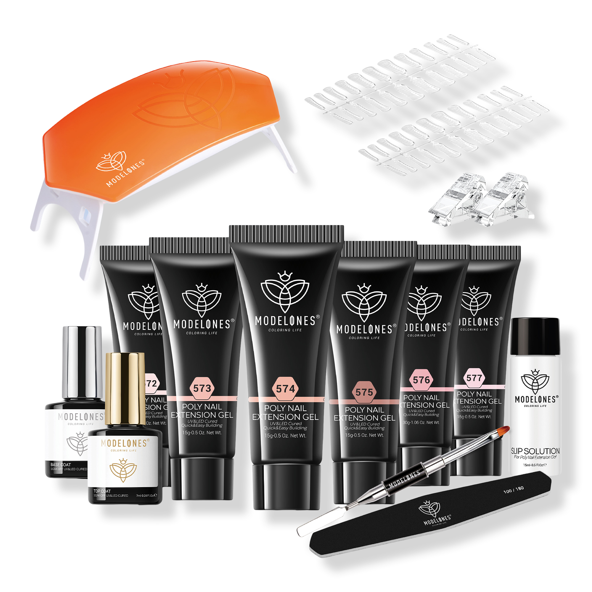 Modelones Sculpted Confidence Poly Gel Nail Extension Starter Kit #1