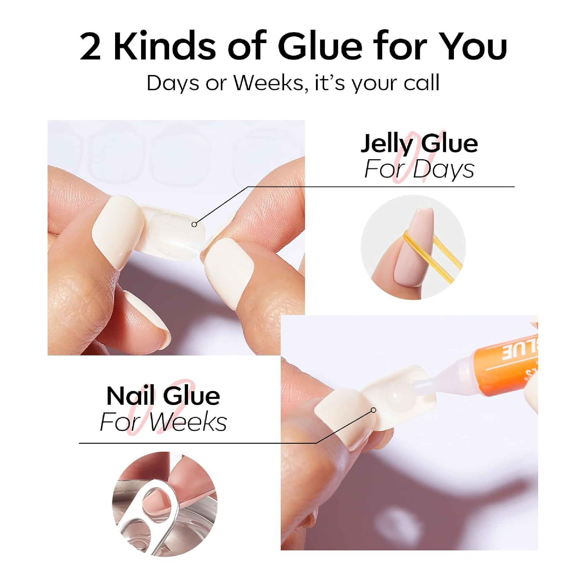 Modelones Nude Ambition 3-Style Press-On Nail Collection — фото 7