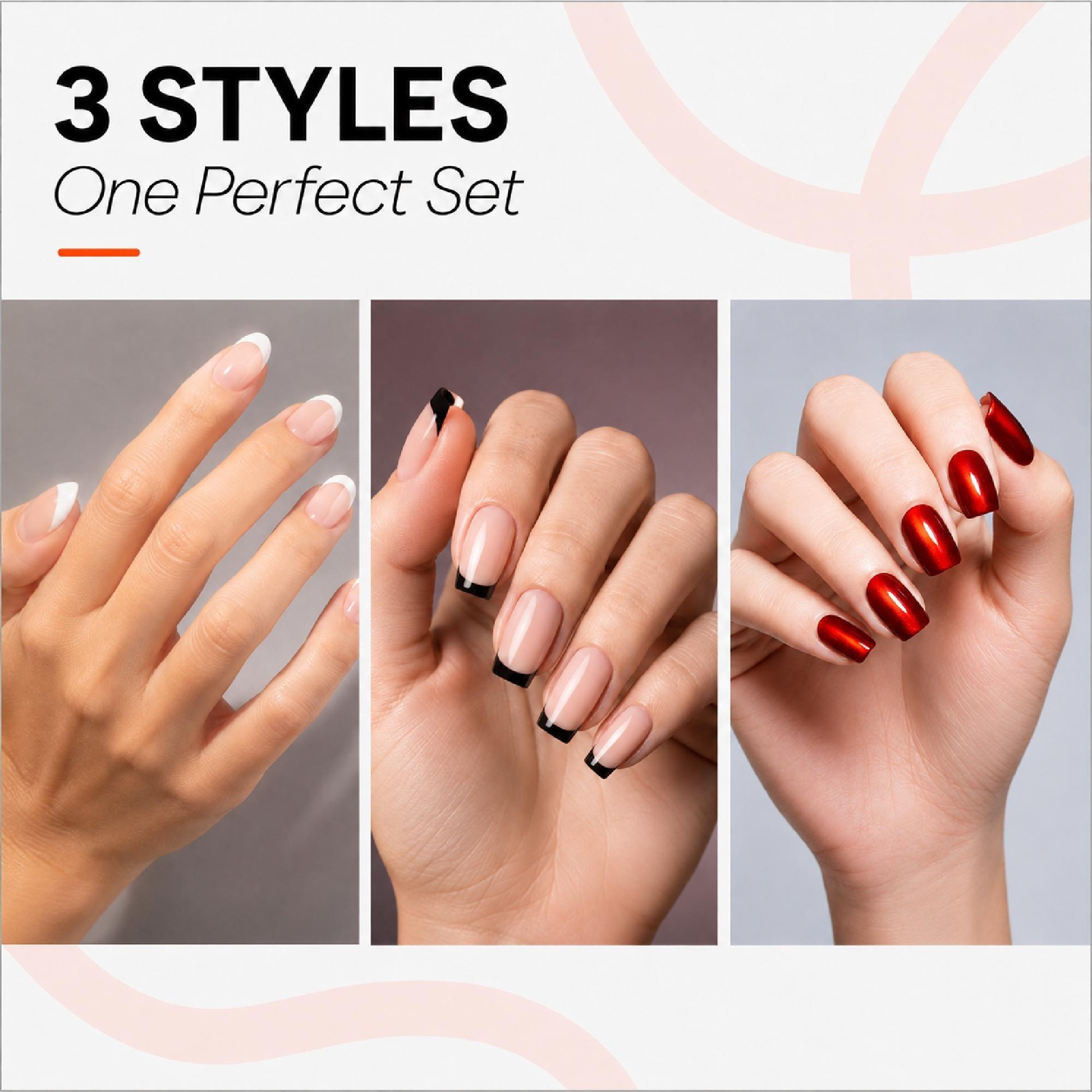 Modelones Alter Ego 3-Style Press-On Nail Collection — фото 2