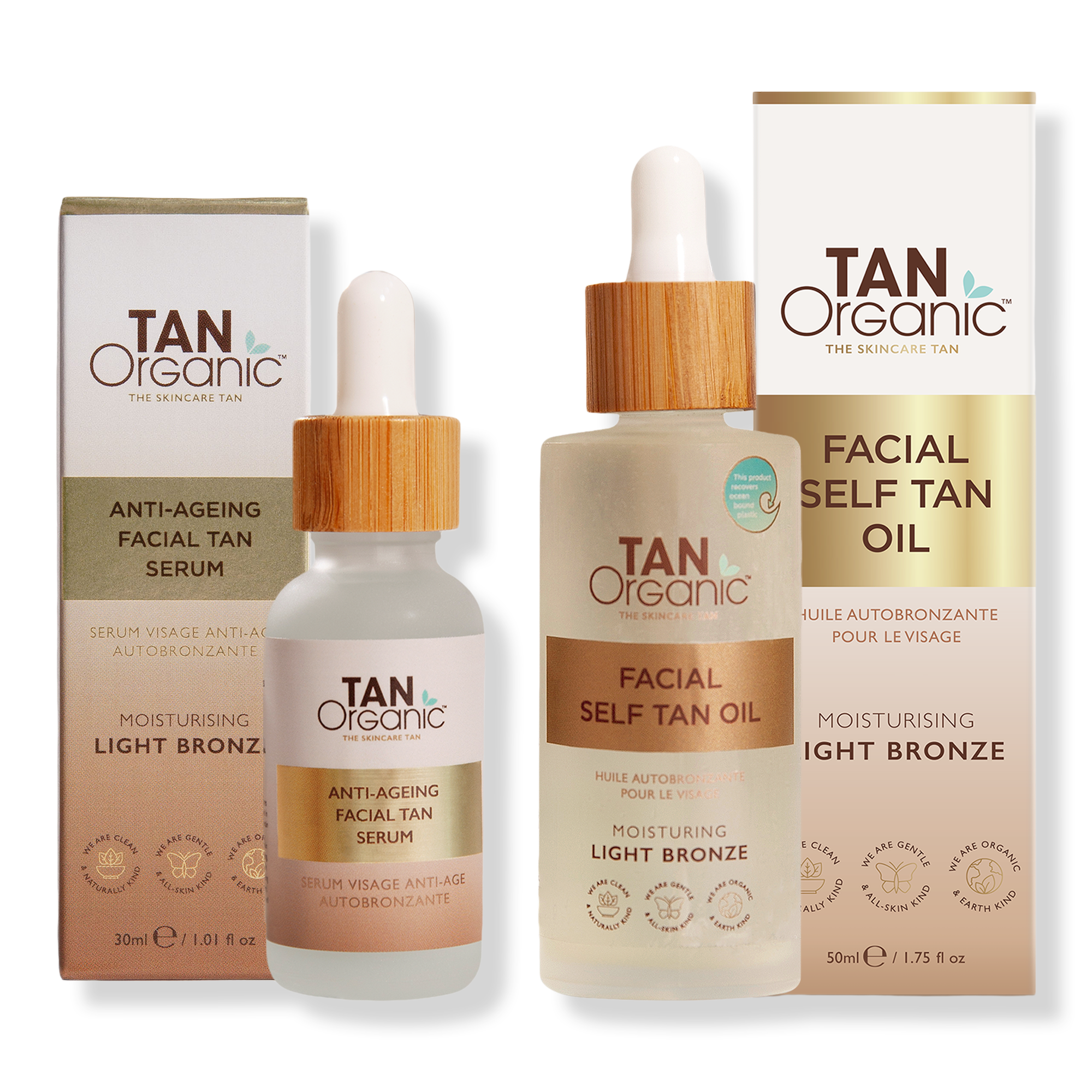 TanOrganic Anti-Ageing Facial Tan Serum + Facial Self Tan Oil