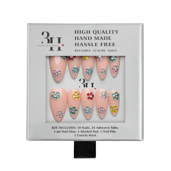 3H Nails Nashville - Medium Almond Press-On Nails #2