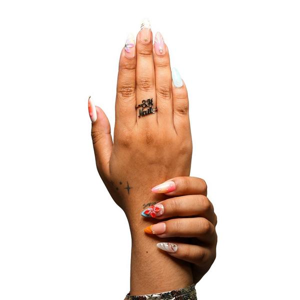 3H Nails Maui - Medium Almond Press-On Nails #4