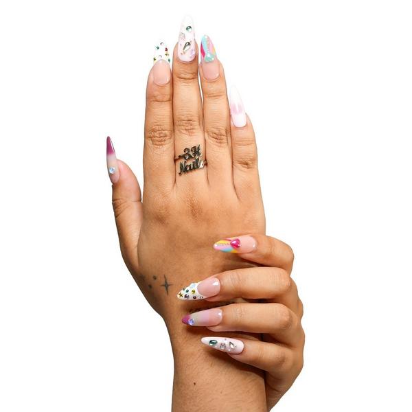 3H Nails San Francisco - Medium Almond Press-On Nails #3