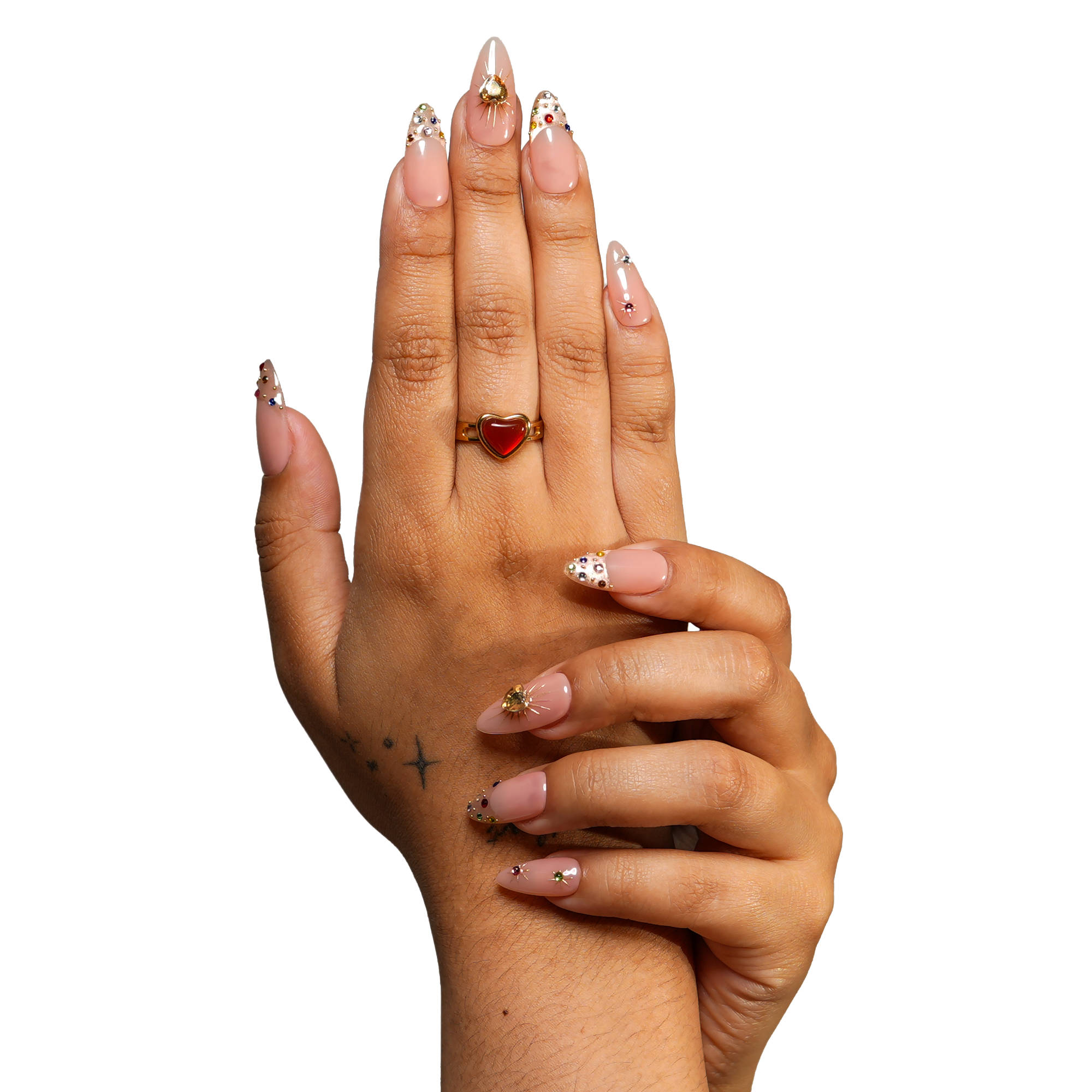 3H Nails Boston - Medium Almond Press-On Nails — фото 4