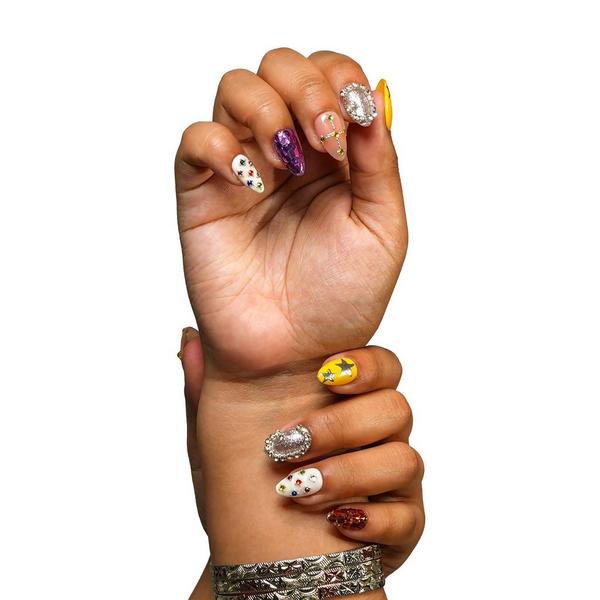 3H Nails New Orleans - Medium Almond Press-On Nails #2