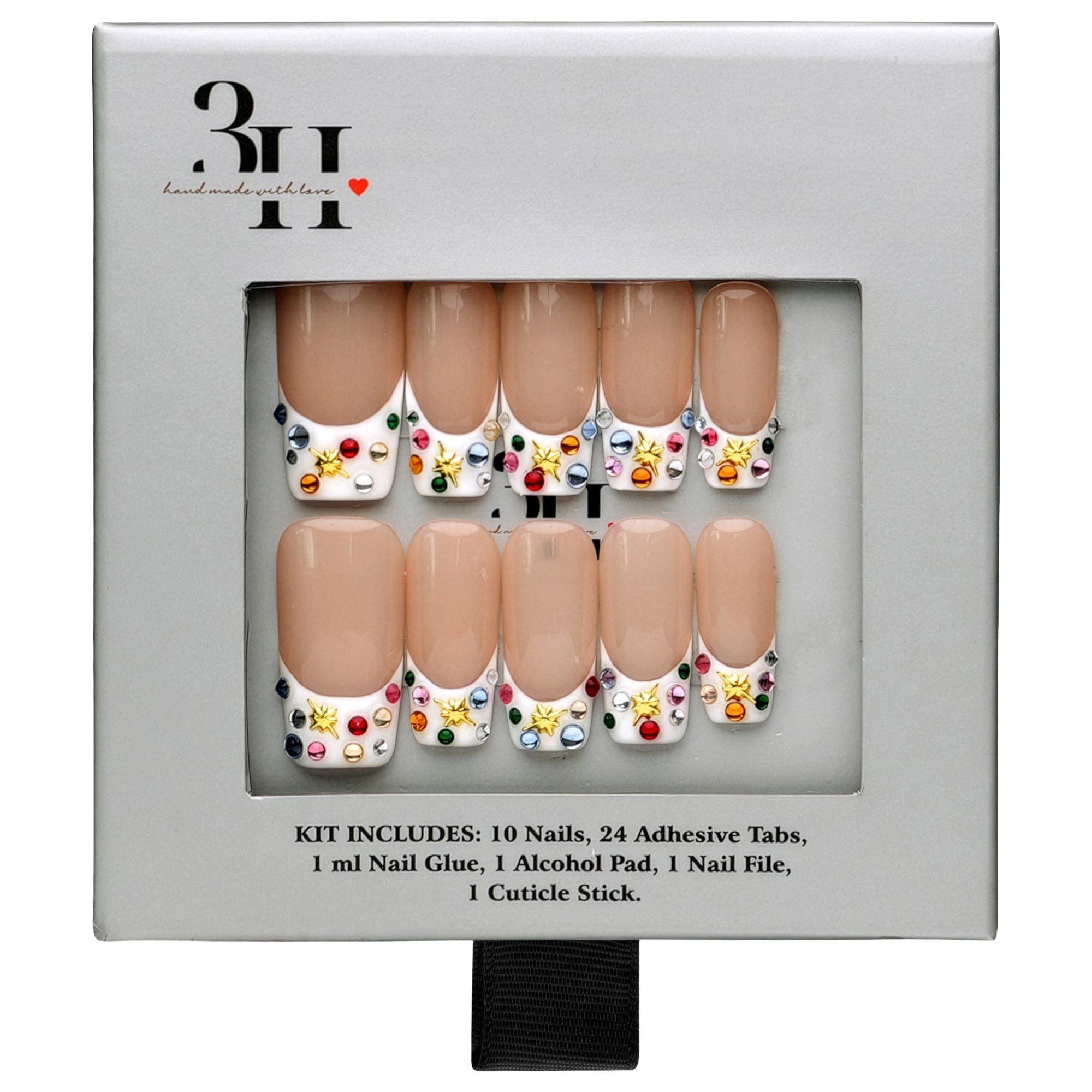 3H Nails Las Vegas - Medium Square Press-On Nails — фото 4