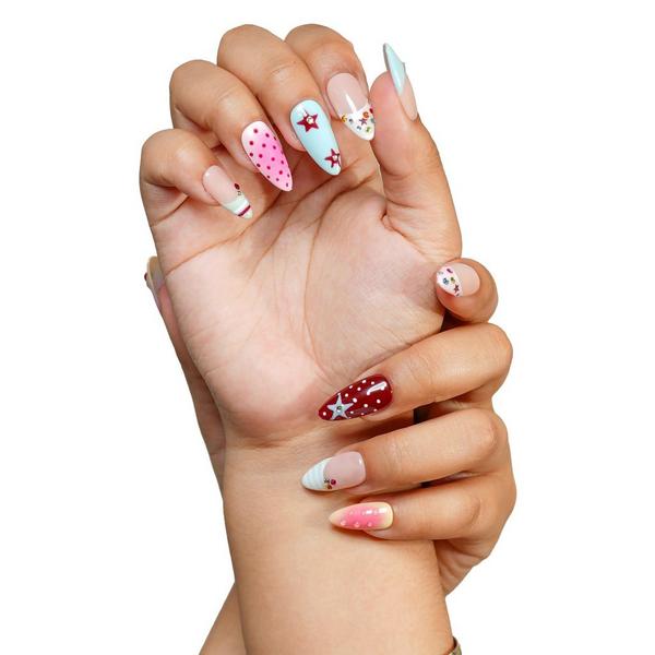 3H Nails LA - Medium Almond Press-On Nails #2