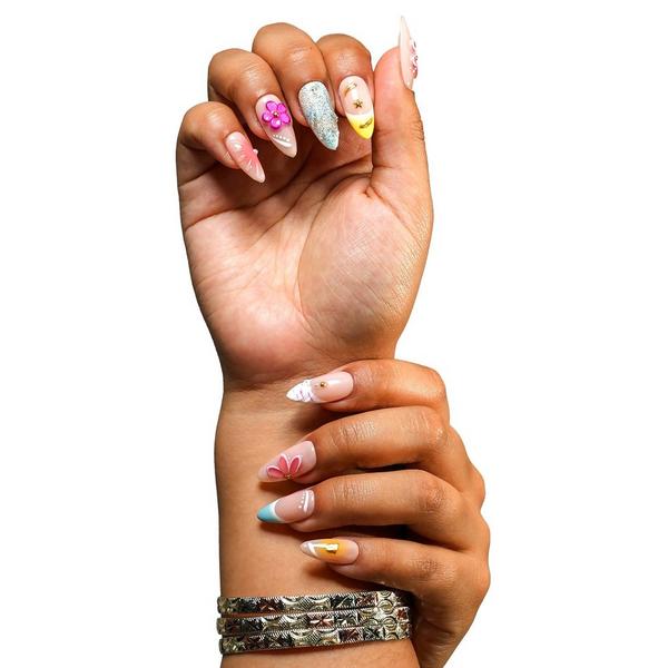 3H Nails Miami - Medium Almond Press-On Nails #2