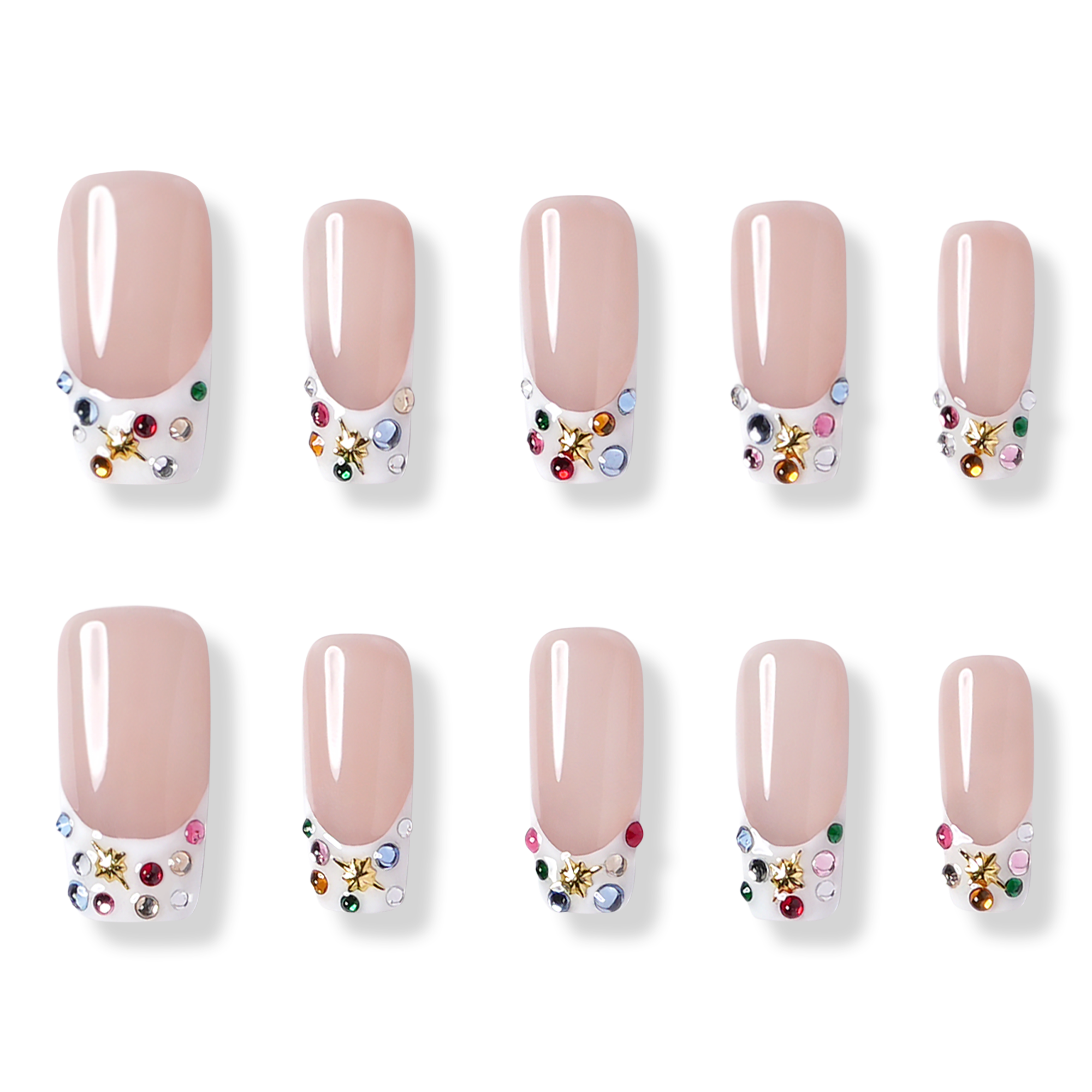 3H Nails Las Vegas - Medium Square Press-On Nails #1