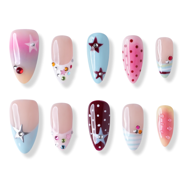 3H Nails LA - Medium Almond Press-On Nails #1