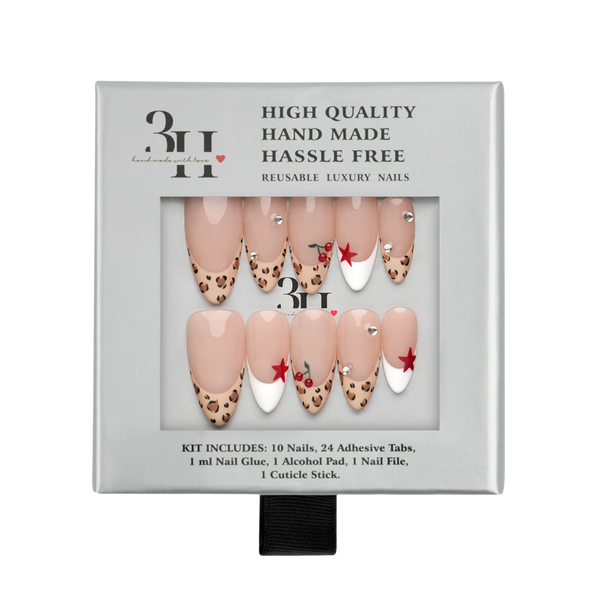 3H Nails Atlanta - Medium Almond Press-On Nails #4