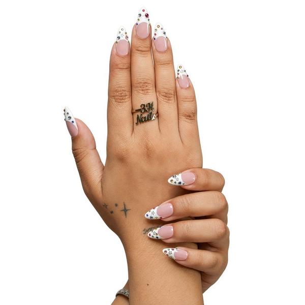 3H Nails Dallas - Medium Almond Press-On Nails #3