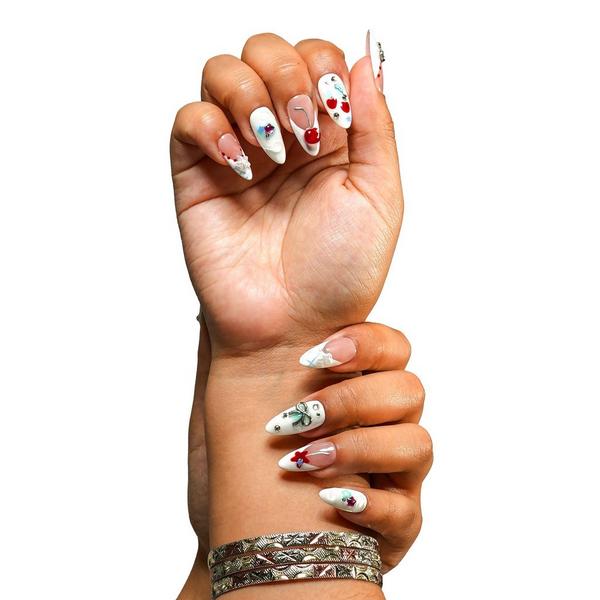 3H Nails Chicago - Medium Almond Press-On Nails #2