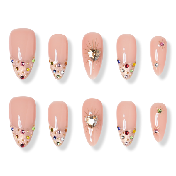 3H Nails Boston - Medium Almond Press-On Nails #1