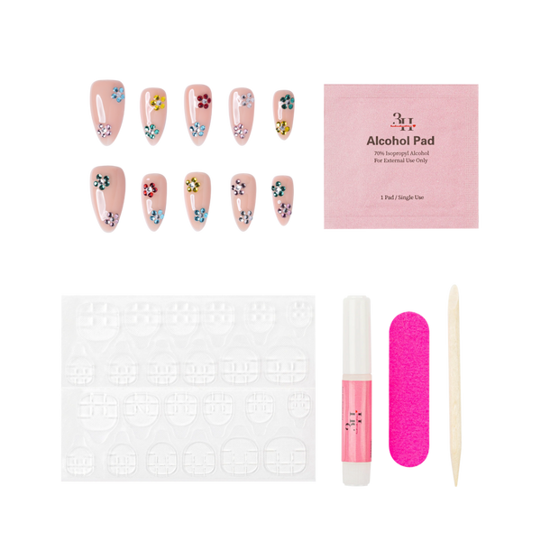 3H Nails Nashville - Medium Almond Press-On Nails #3