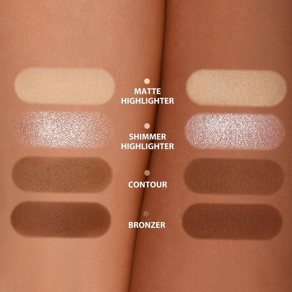 JudyDoll 2 IN 1 Highlighter Contour Palette #4