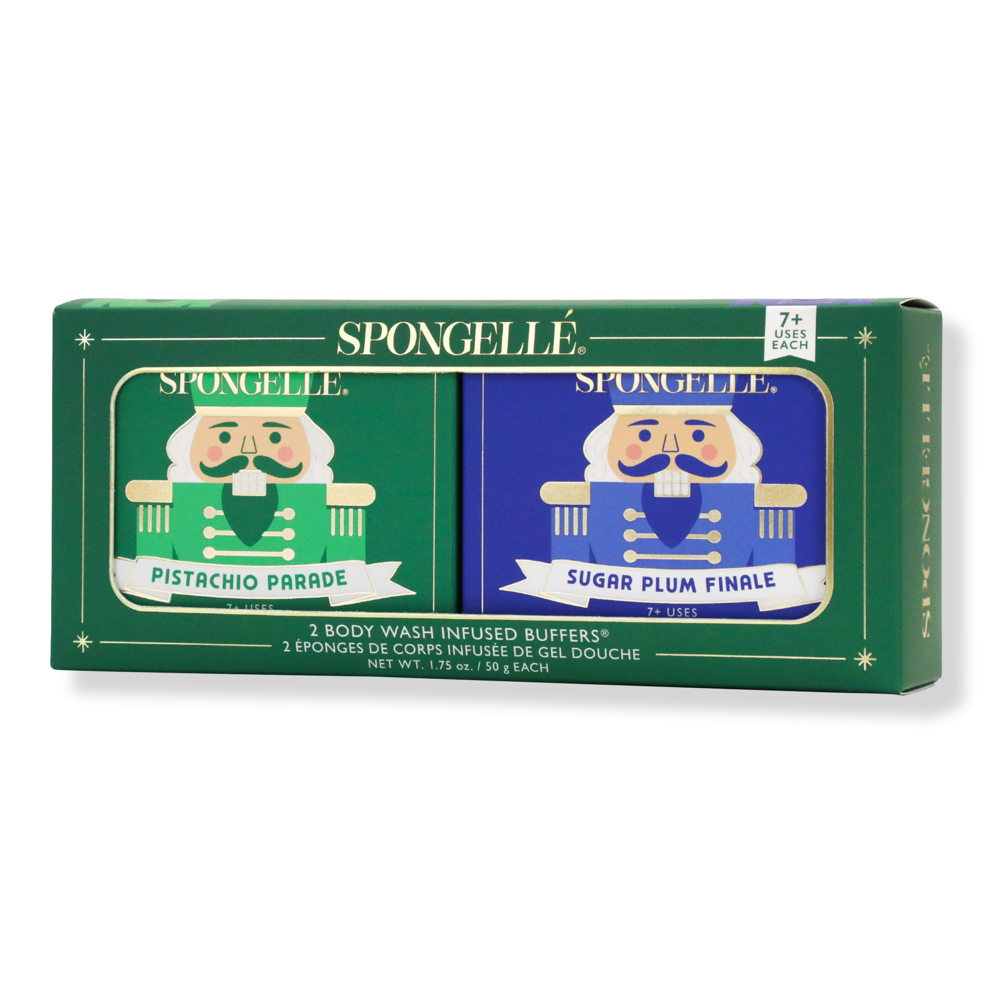 SPONGELLE Pistachio Parade & Sugar Plum Finale Body Wash Infused Buffers #1