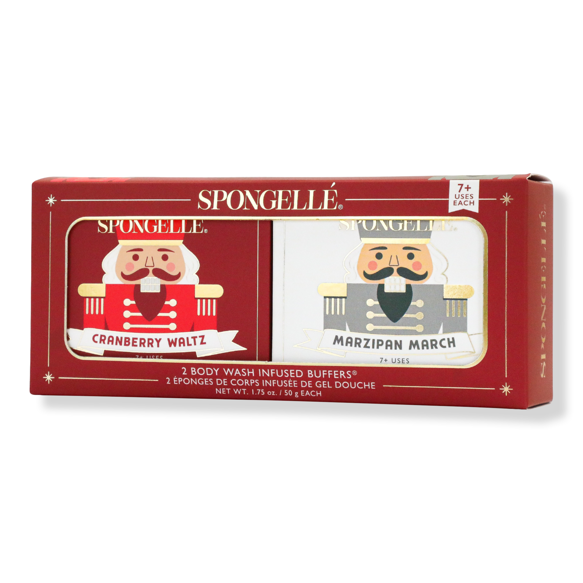 SPONGELLE - Cranberry Waltz & Marzipan March Body Wash Infused Buffers ...