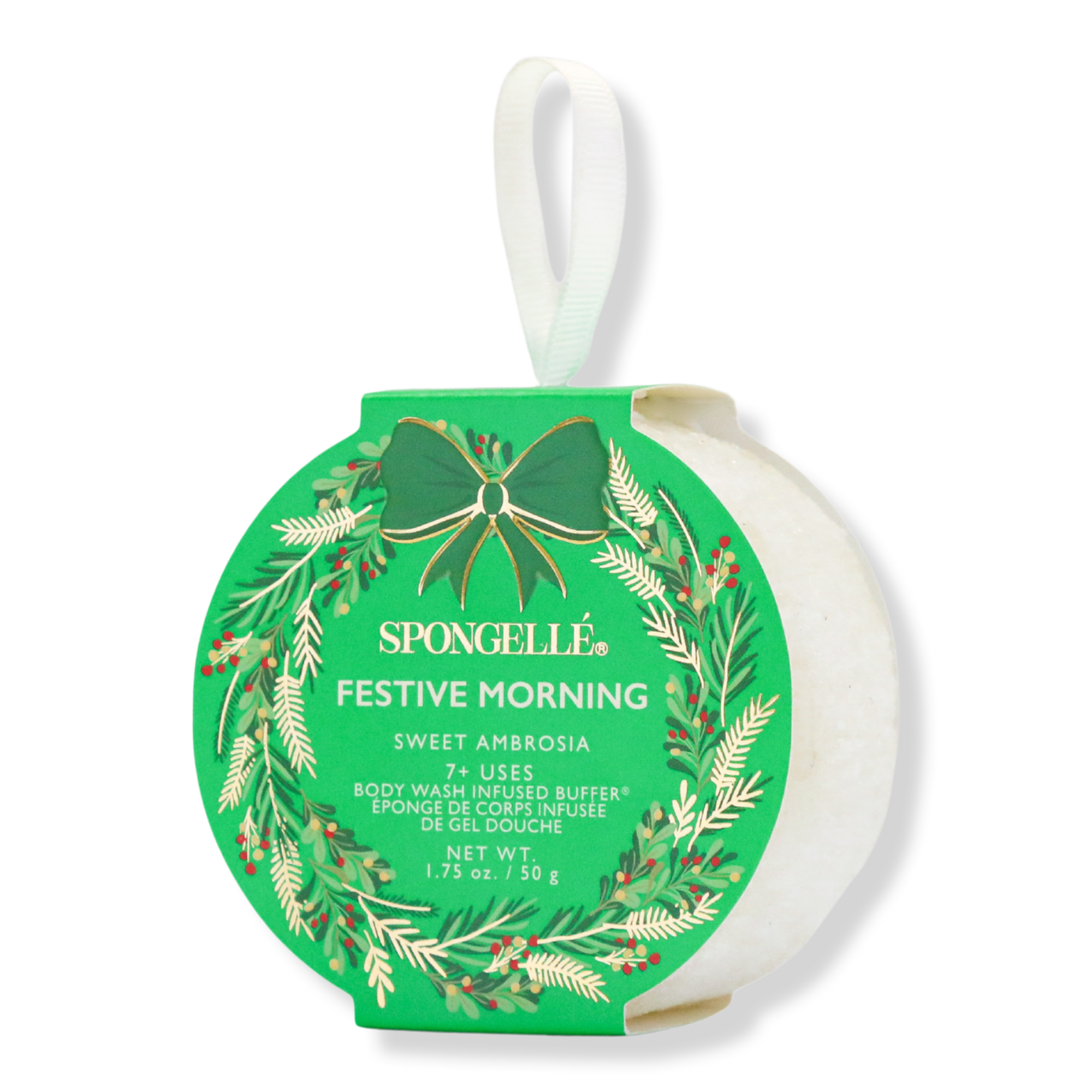SPONGELLE Festive Morning Body Wash Infused Buffer #1