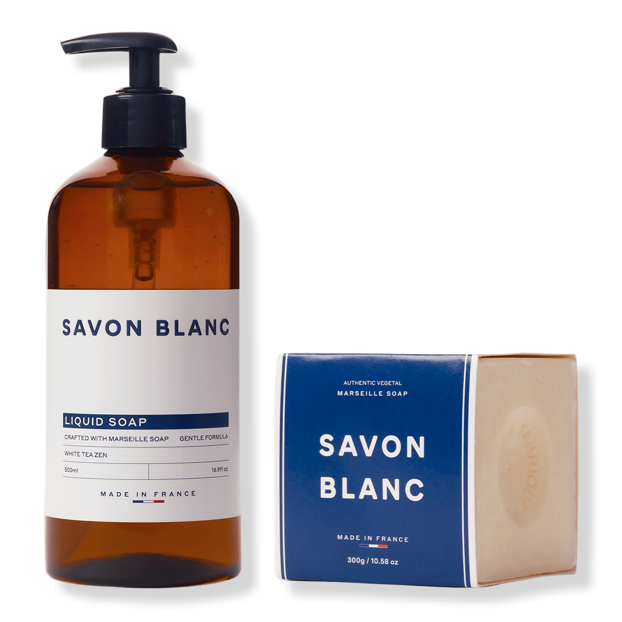 Savon Blanc Authentic Marseille Soap + Liquid Hand Soap Set #1