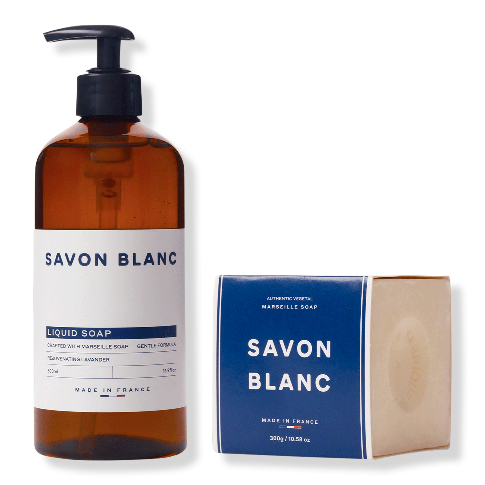 Savon Blanc Authentic Marseille Soap + Liquid Hand Soap Set #1