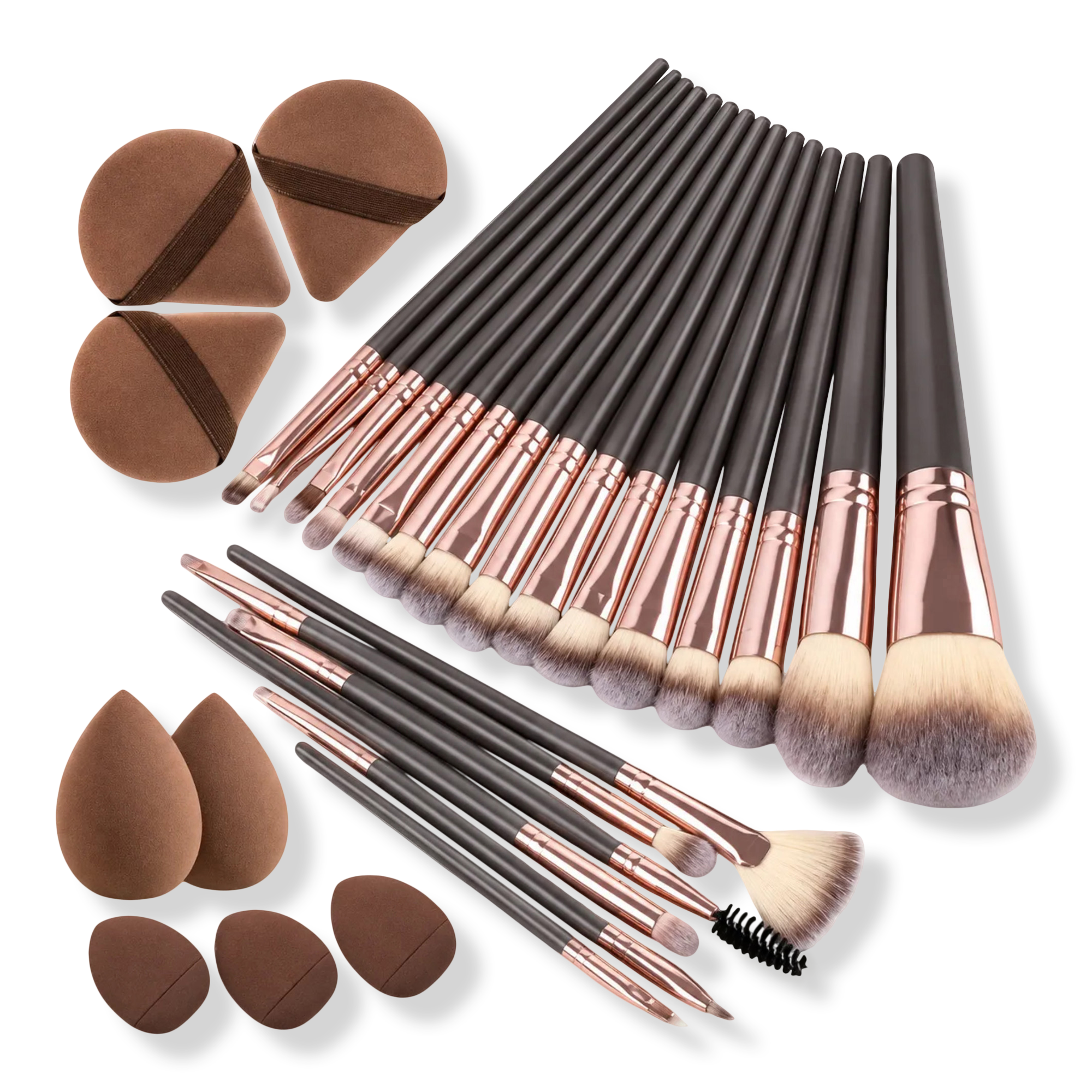 CosmoGlo 29-Piece Beige Brush Set #1