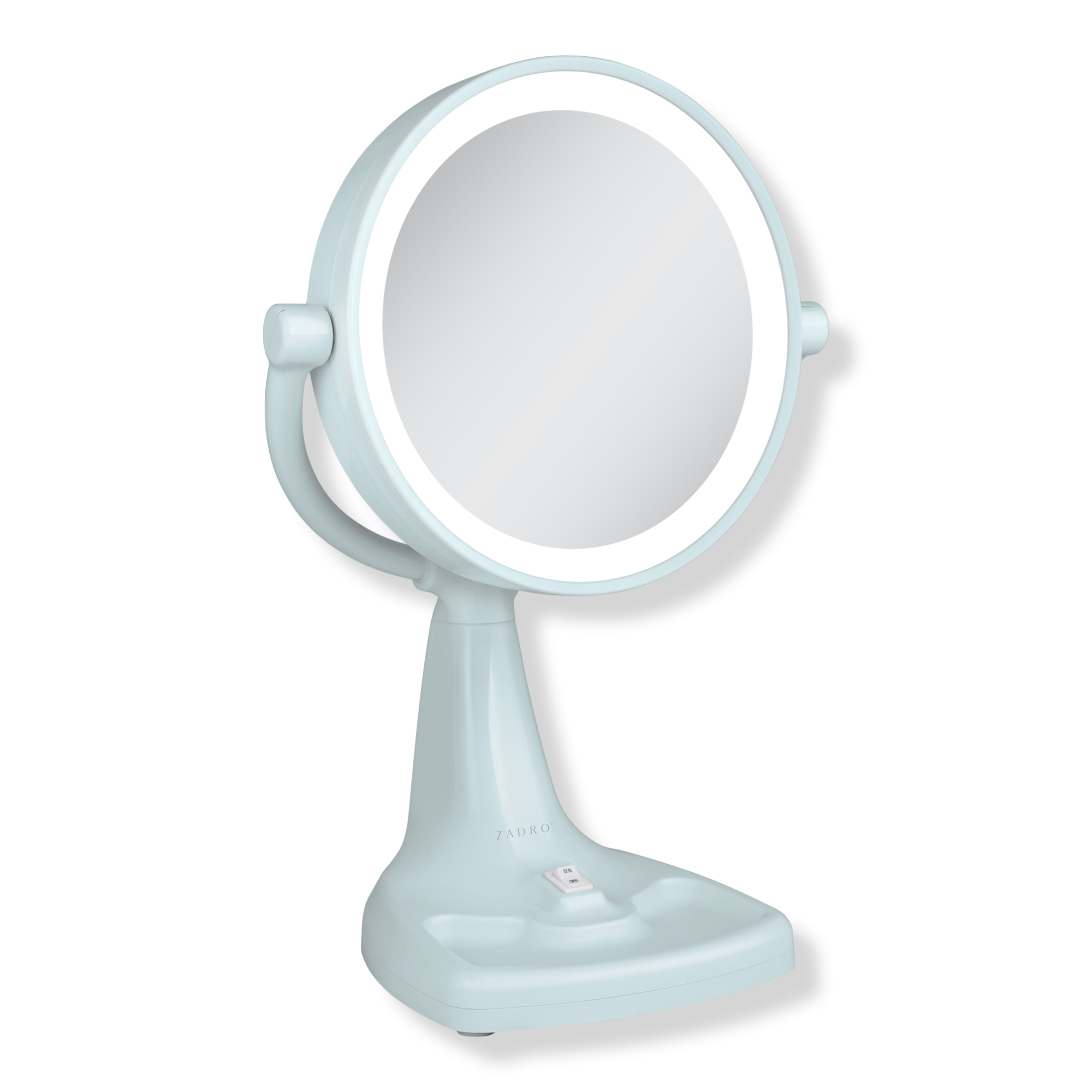 Zadro Max Bright Lighted Makeup Mirror with 10X/1X, Storage Tray #1