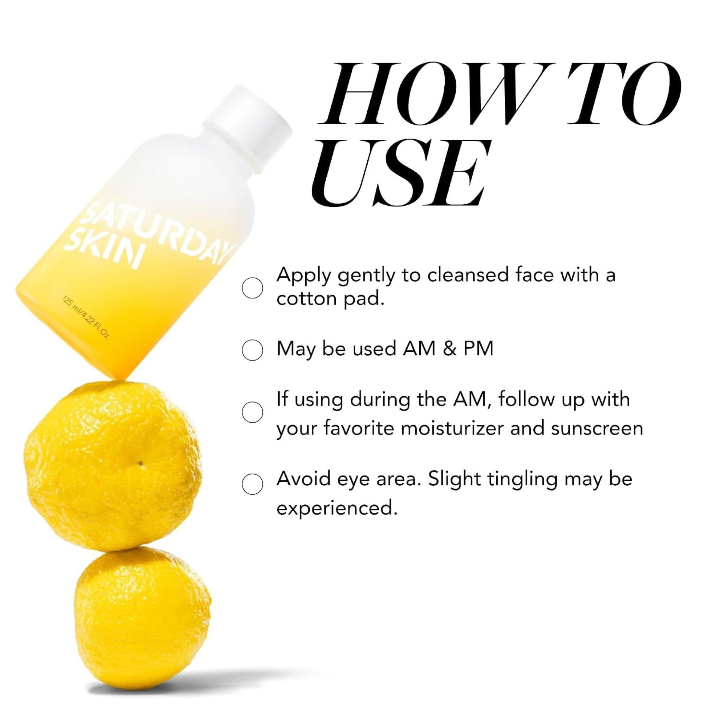Saturday Skin Yuzu Vitamin C Brightening Toner — фото 5