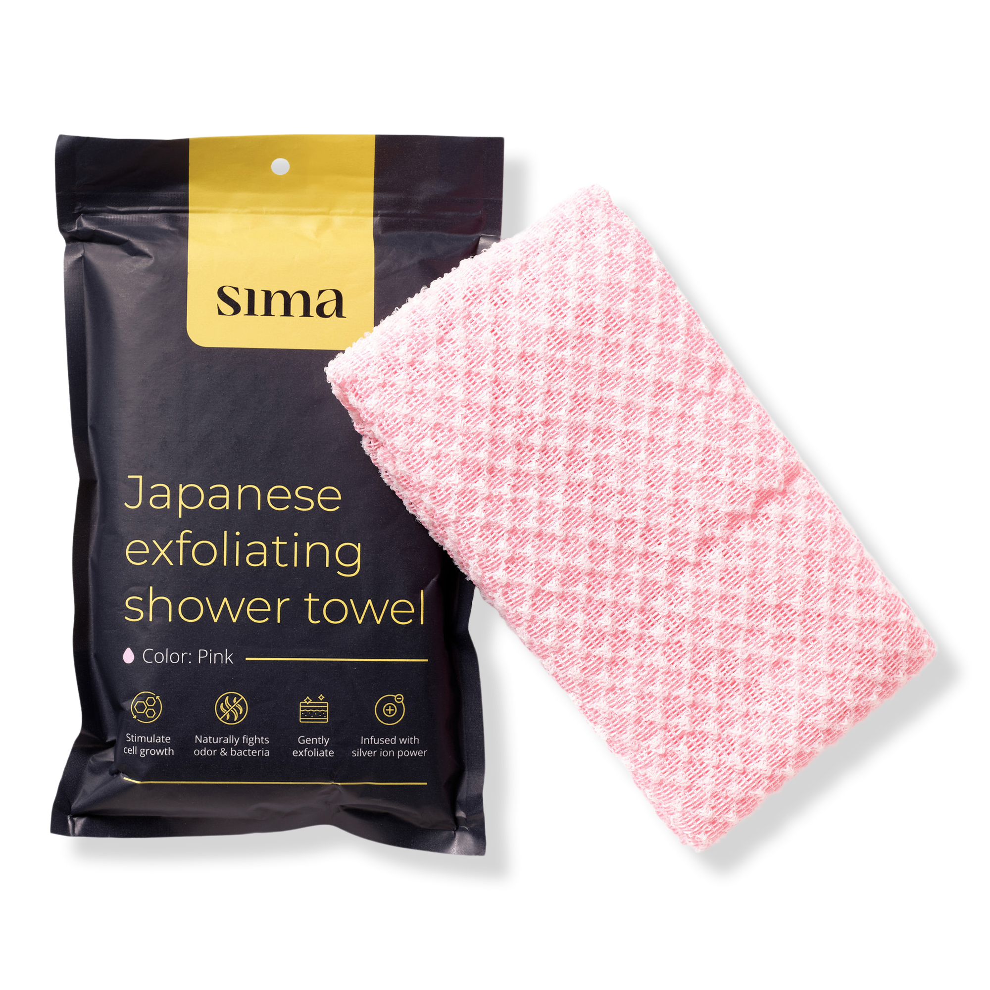 Sima Japanese Exfoliating Antibacterial Shower Towel #1