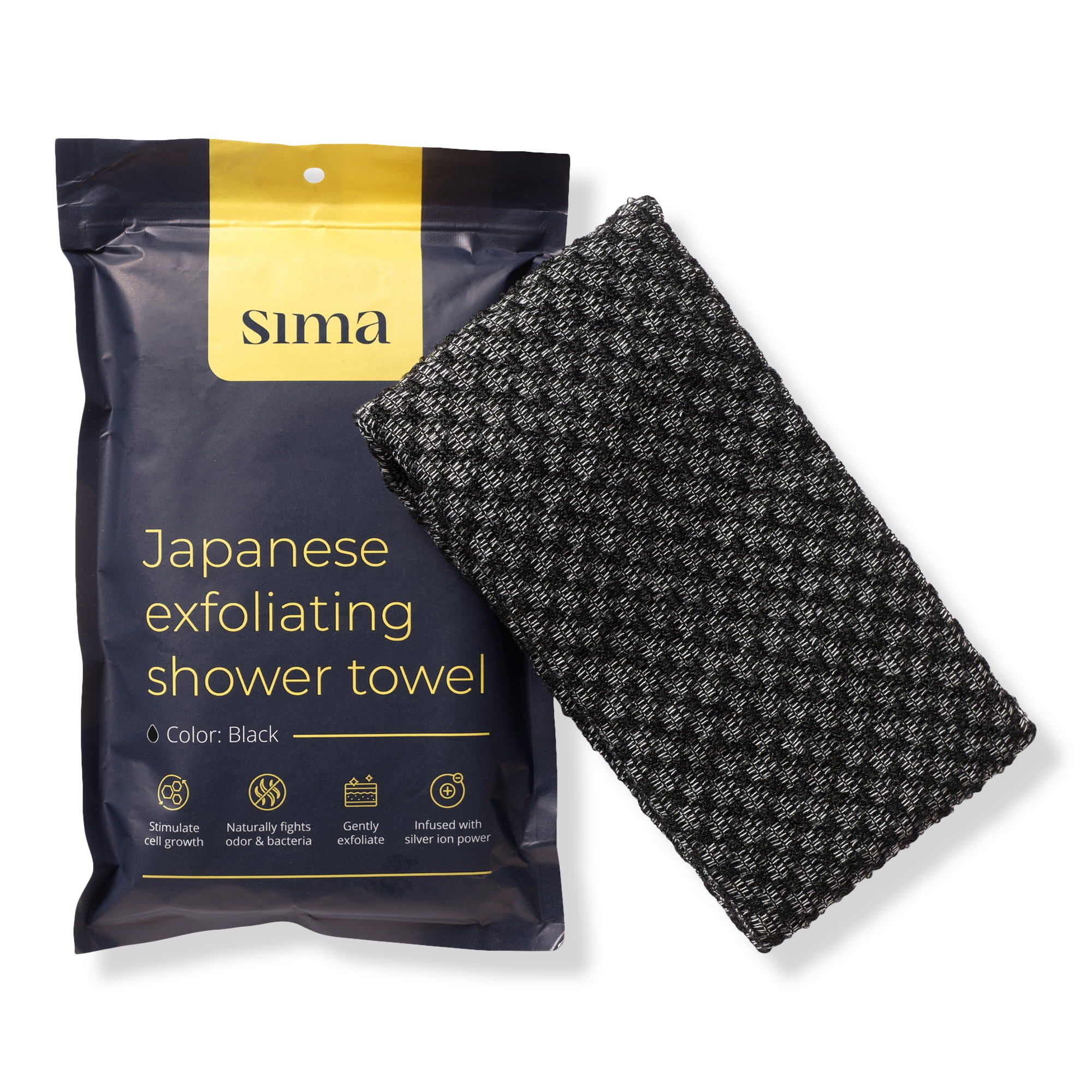 Sima Japanese Exfoliating Antibacterial Shower Towel #1