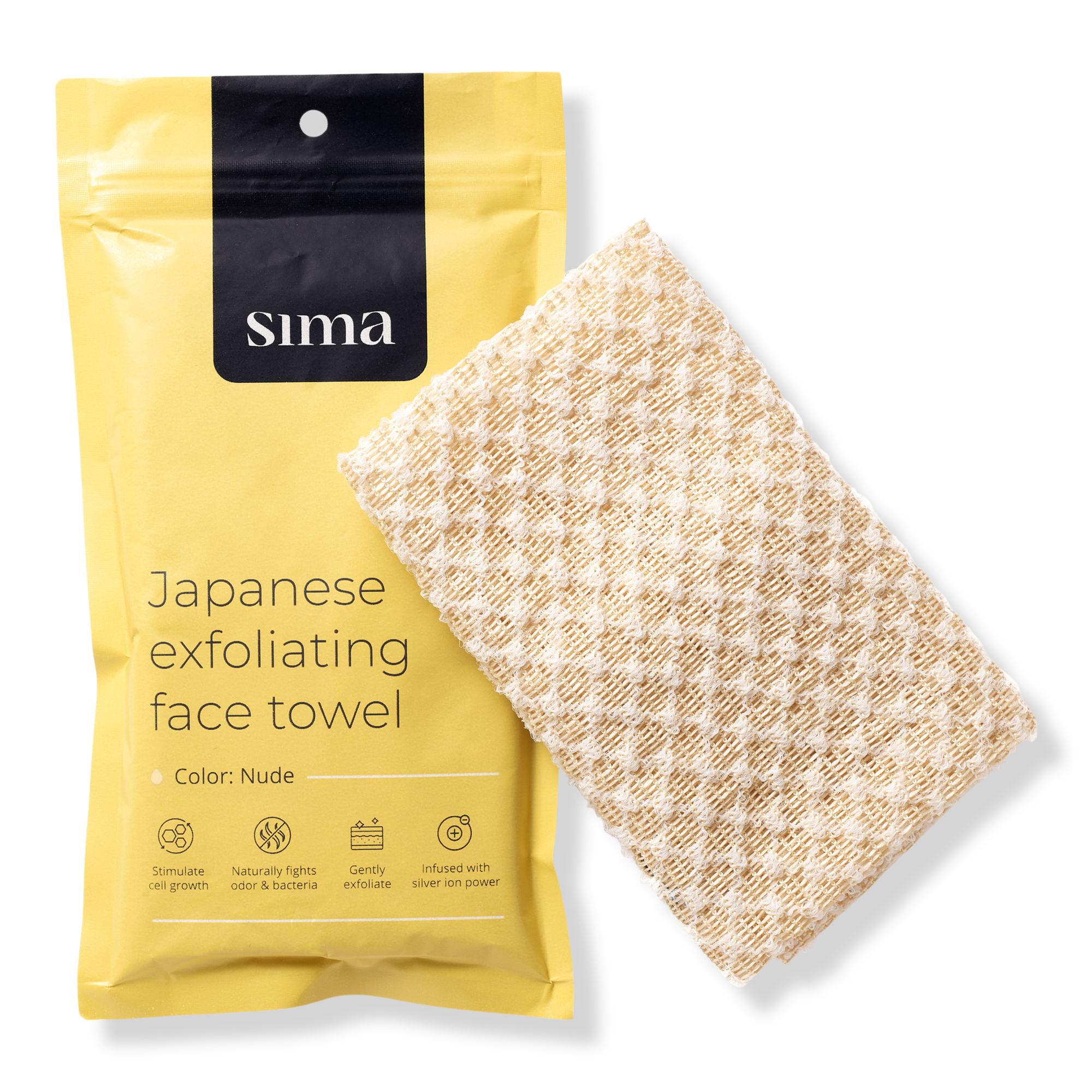 Sima Japanese Face Exfoliating Towel #1