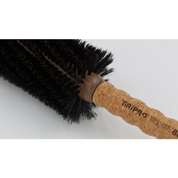Tiri Pro Volume Theory Professional Cork Handle Boar Bristle Round Brush #4