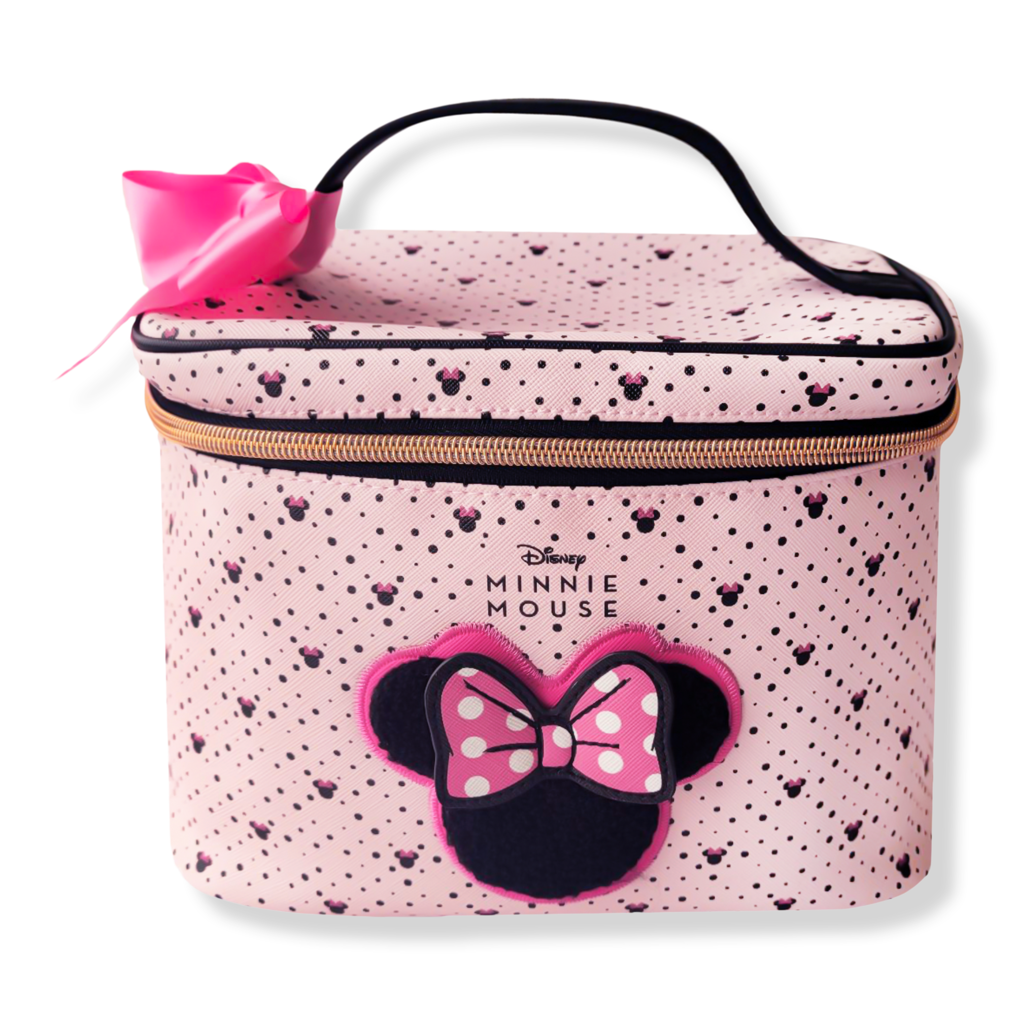 Impressions Home Minnie Mouse Polka Dot Cosmetic Train Case #1